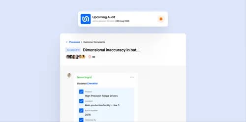 Quality Management Interface