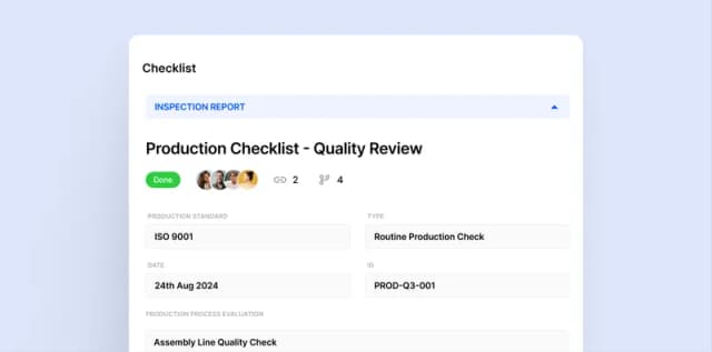 Quality Management Interface