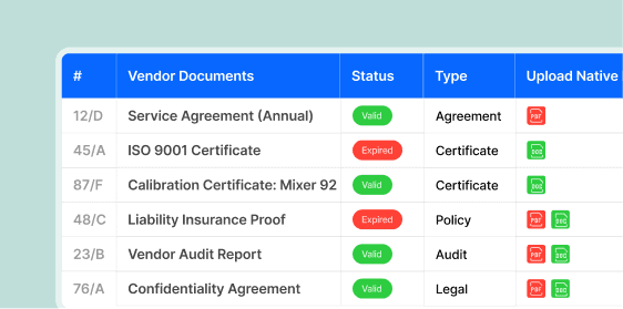 Quality Management Interface