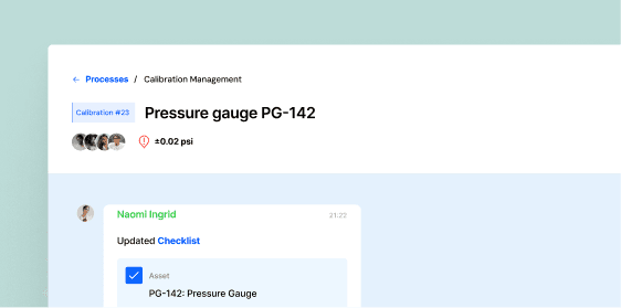 Quality Management Interface