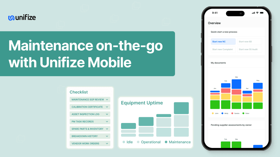 Maintenance on-the-go with Unifize Mobile