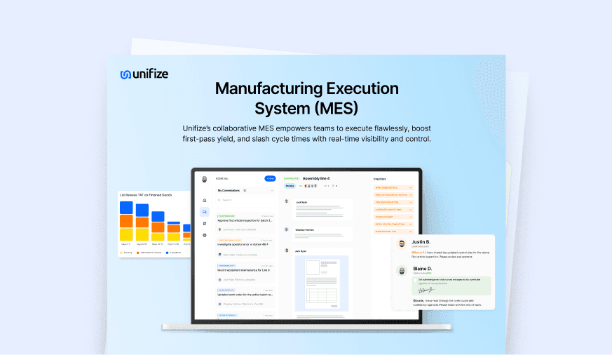 Unifize Manufacturing Execution System (MES)
