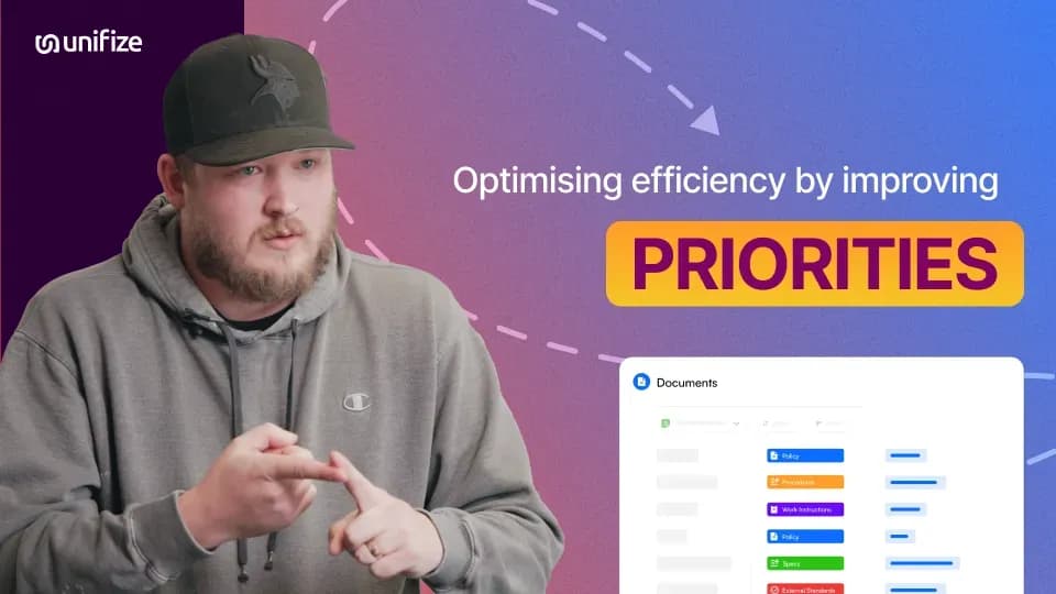 Optimising employee efficiency by setting priorities using Unifize